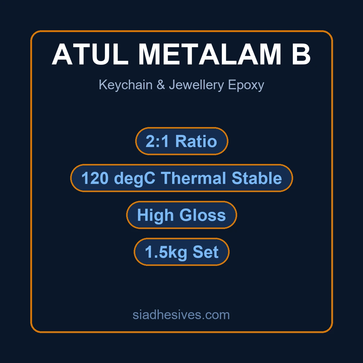 Lapox Metalam-B jewellery and keychain epoxy