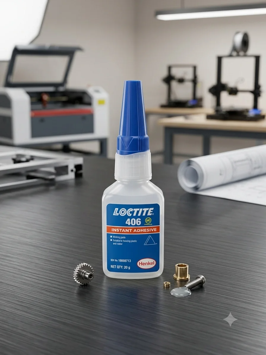 Loctite 406 instant cyanoacrylate adhesive by Henkel, 20 ml pack